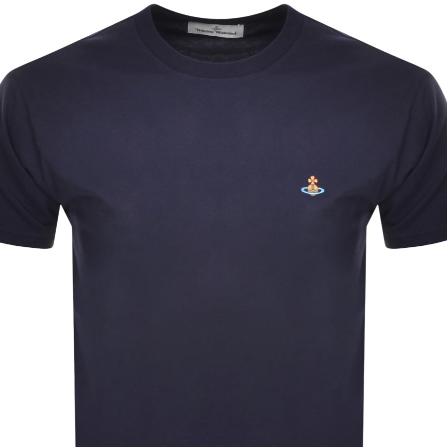 Vivienne Westwood Classic Logo T Shirt Navy | Mainline